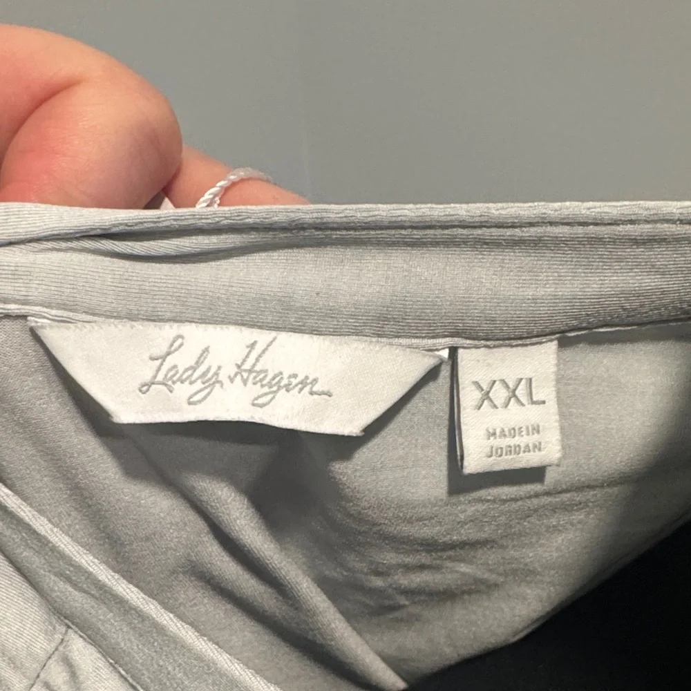 Lady Hagen Light Blue Sleeveless Zip Tank Top - Picture 2 of 5